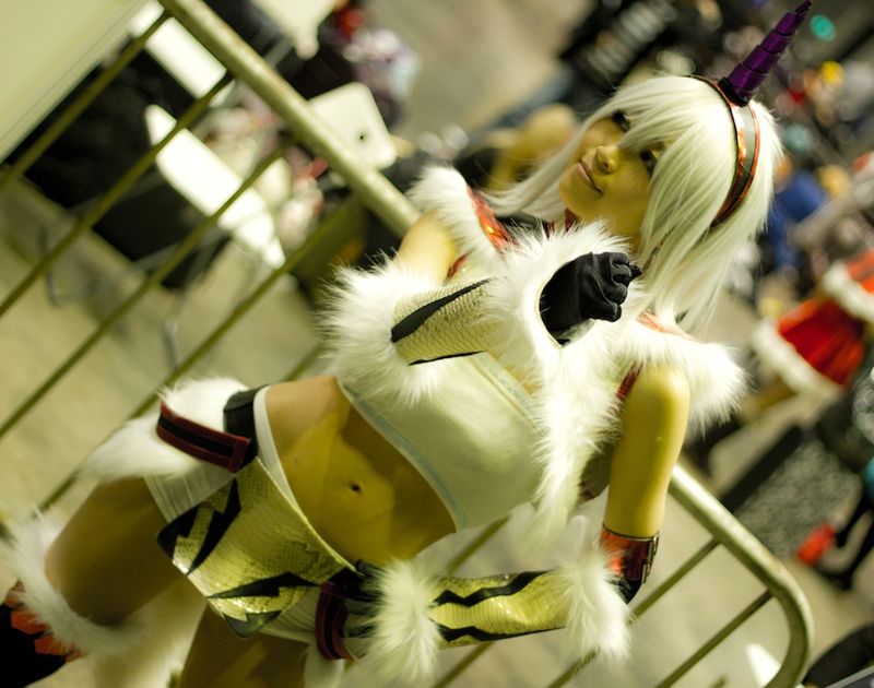 Illustration for article titled The Cosplayers and Booth Companions of the 2011 Asia Game Show